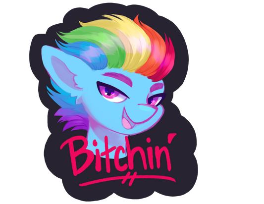 Rainbow B*tchin' sticker