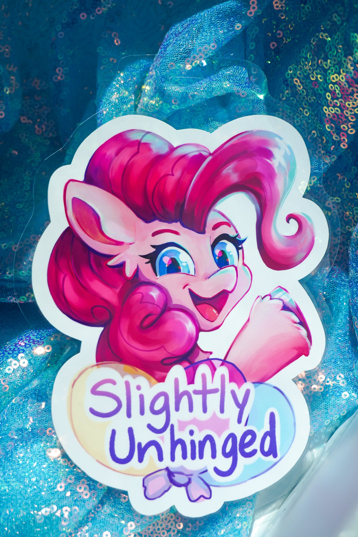 Pinkie "Slightly Unhinged" Badge