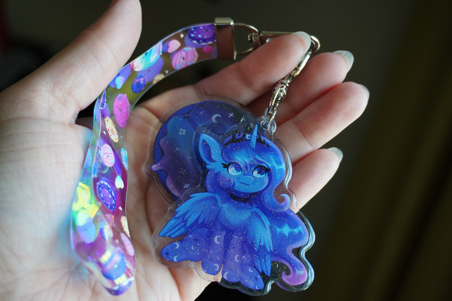 Luna "Donut" PVC Lanyard-Keychain