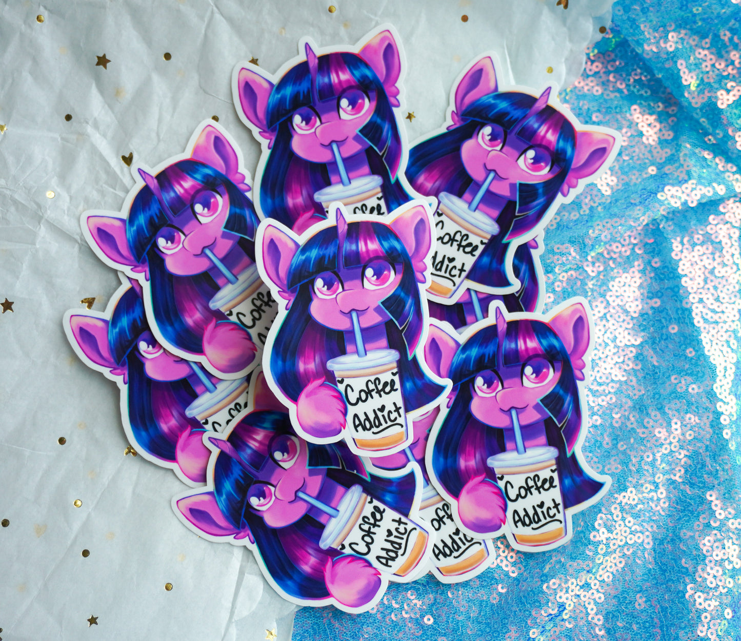 Twi coffee addict sticker