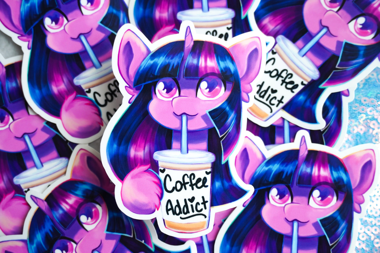 Twi coffee addict sticker