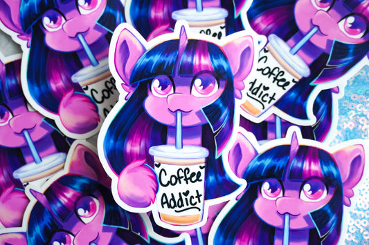 Twi coffee addict sticker