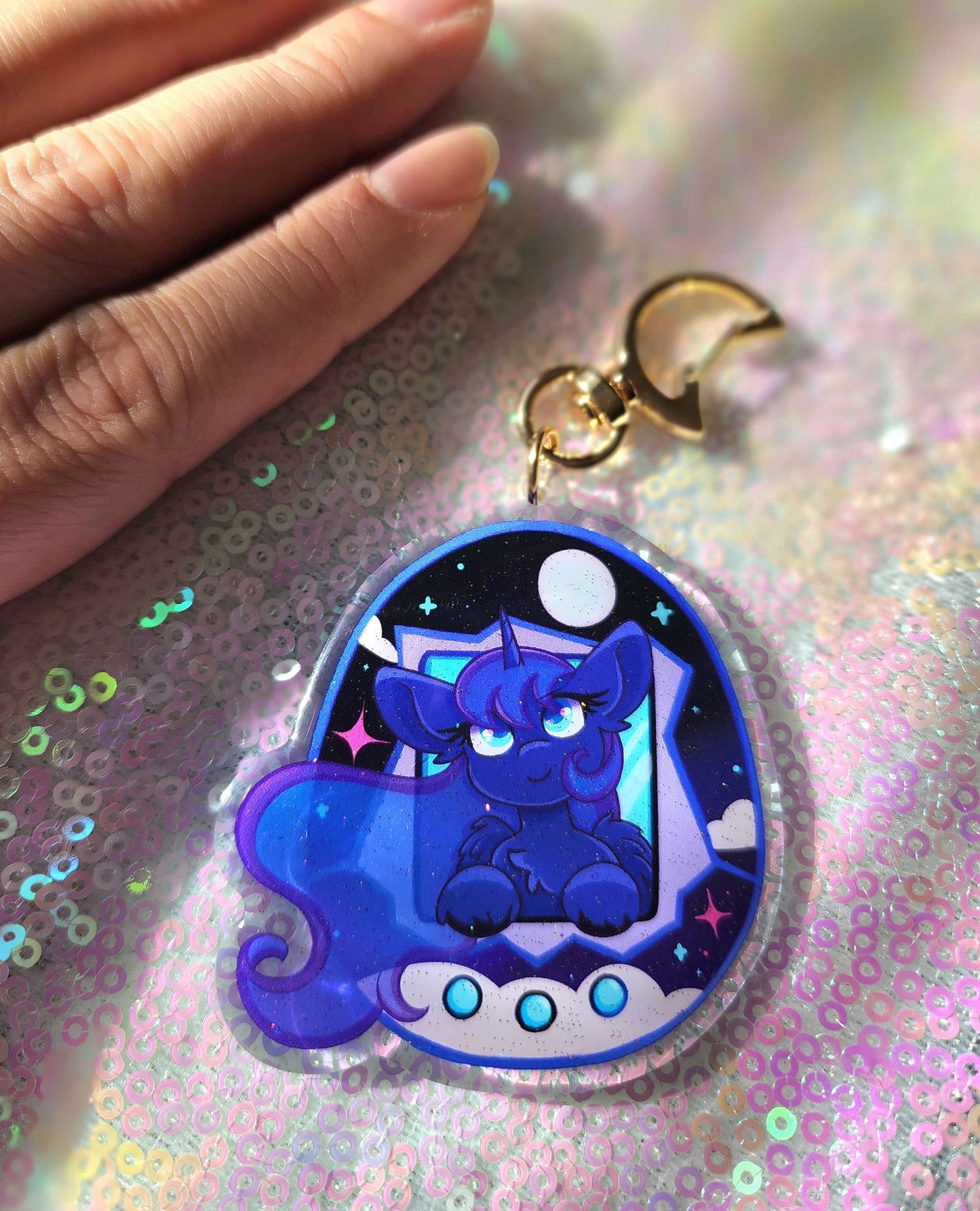 Luna Tamagotchi Keychain