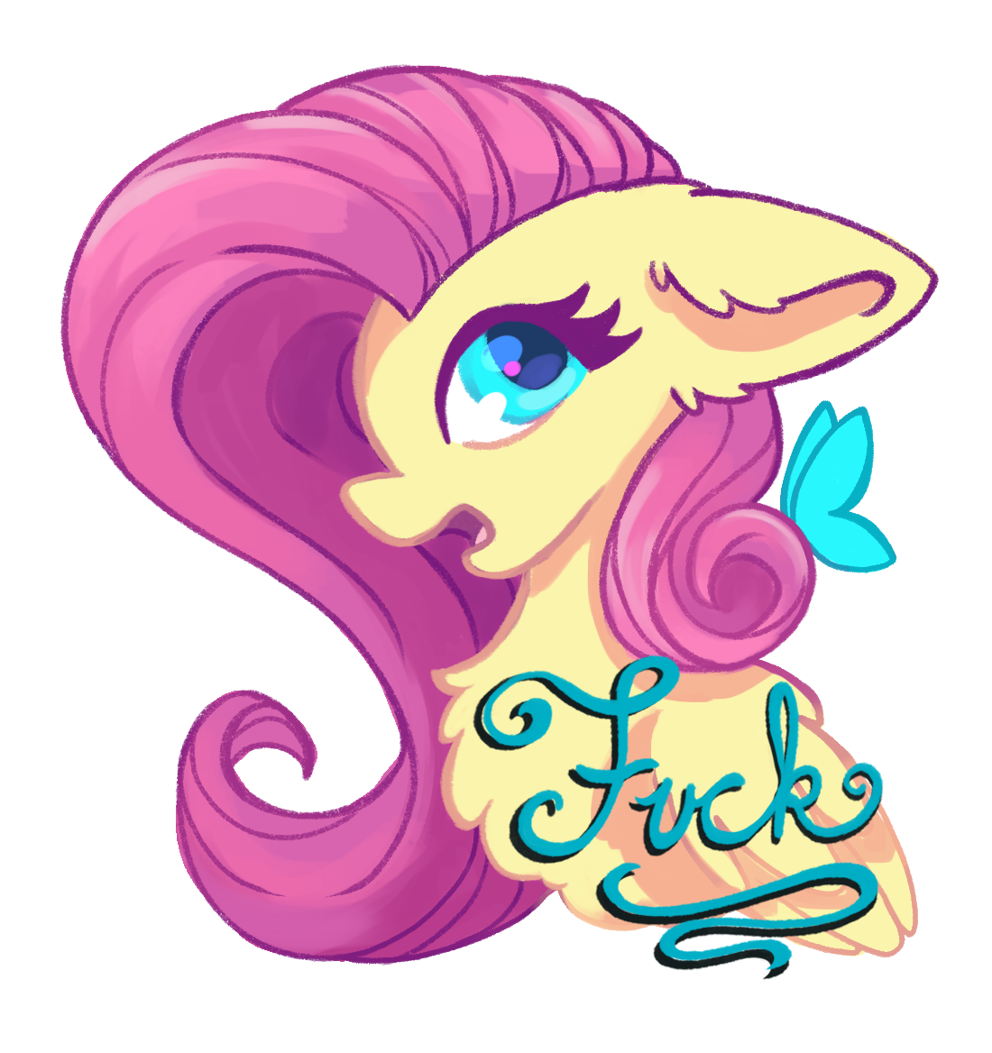 Flutter F*** sticker