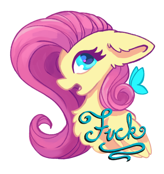 Flutter F*** sticker