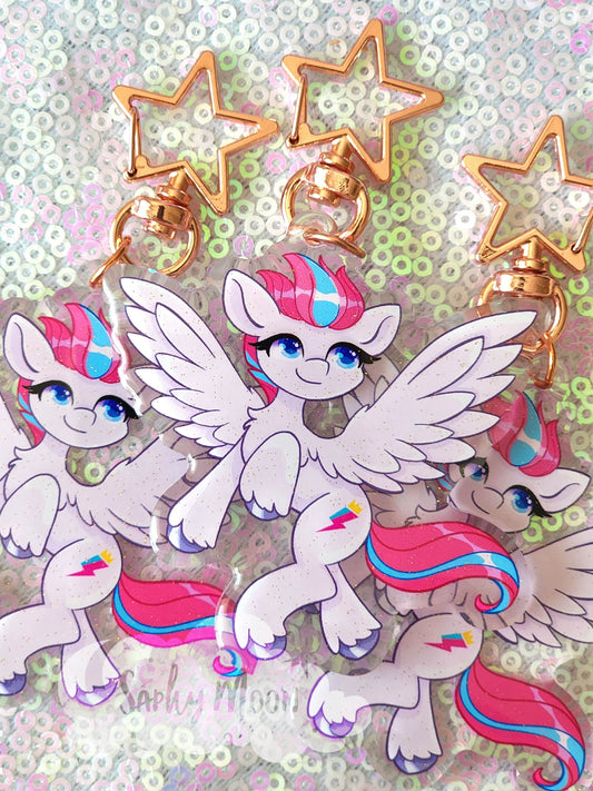 Keychain of white pegasus