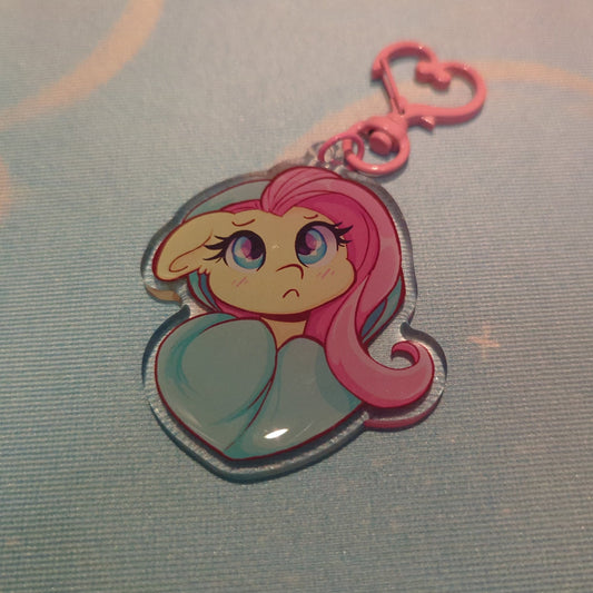Fluttershy Blanket Keychain