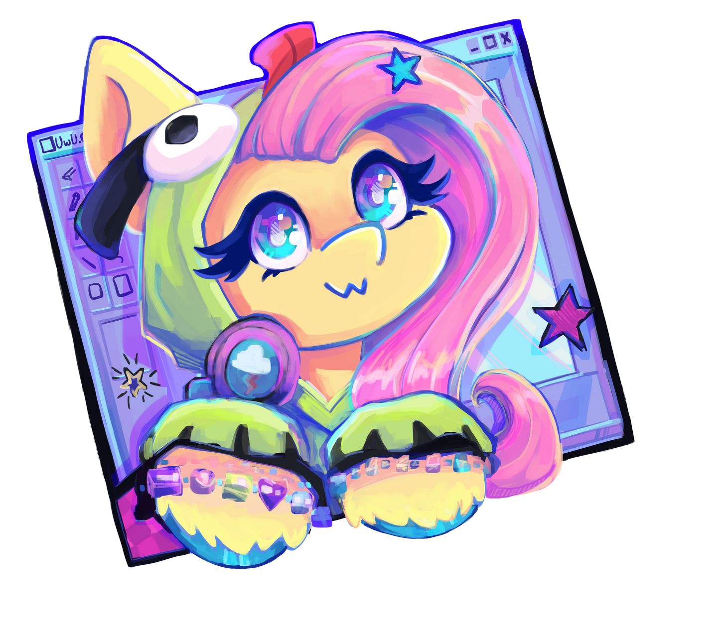 Flutter Rawr Keychain