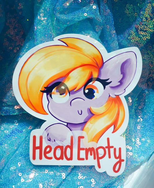 Derpy "Head Empty" Badge