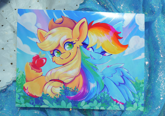Applejack & Rainbow Dash Print