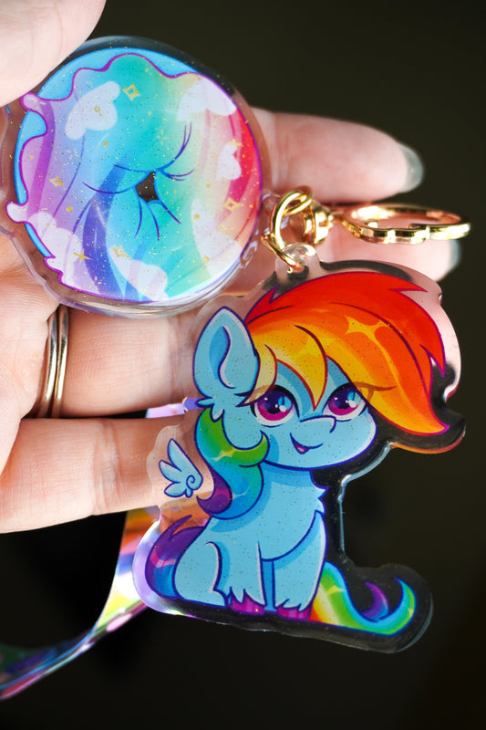 Dashie "Donut" PVC Lanyard-Keychain