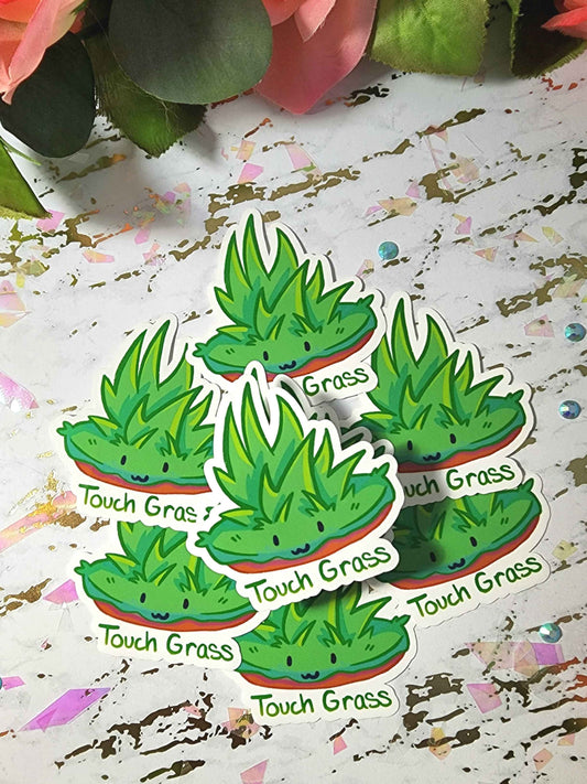 Touch Grass sticker