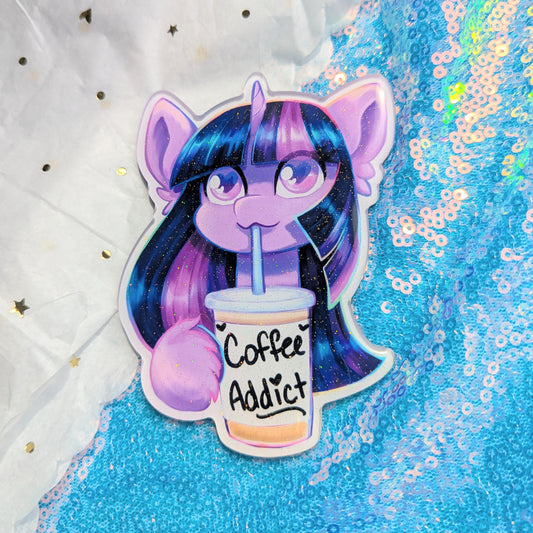 Twilight "Coffee Addict" Large Acrylic Magnet